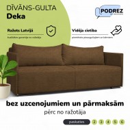 Dīvāns–Gulta Deka divans Brūns