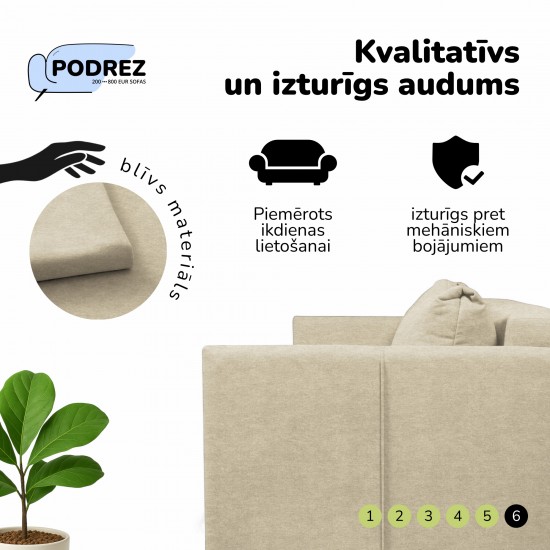 Sofa Bed Deka Divans Cream