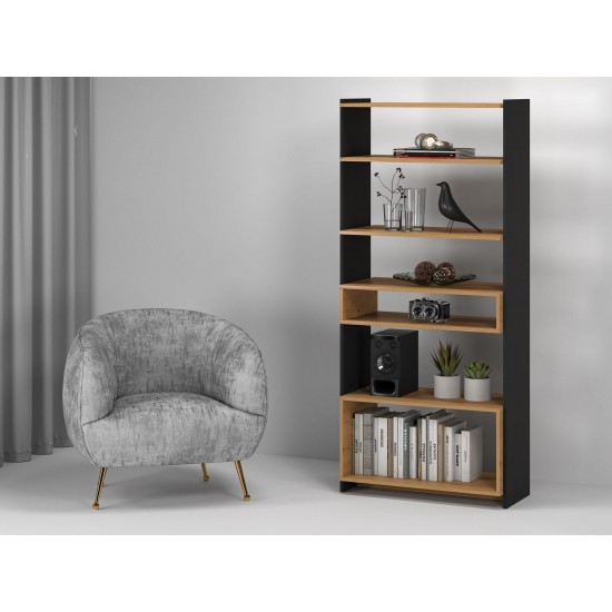 TRIS 04 artisan oak/black - shelf