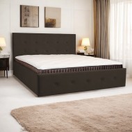 Bed with Storage Poga Light brown