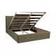 Bed with Storage Poga Olive