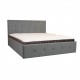 Bed with Storage Poga Light gray