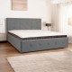 Bed with Storage Poga Light gray