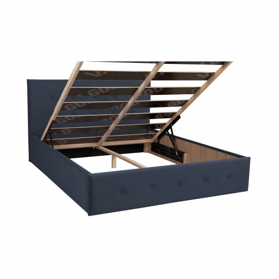 Bed with Storage Poga Gray