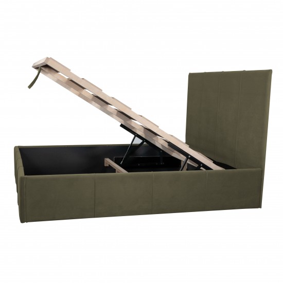 Bed with Storage Stef Olive