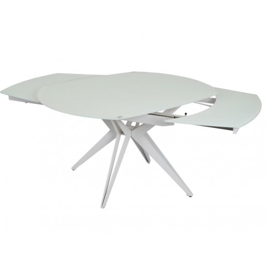 Table HT93018 130-190x100 Glass White