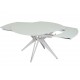 Table HT93018 130-190x100 Glass White