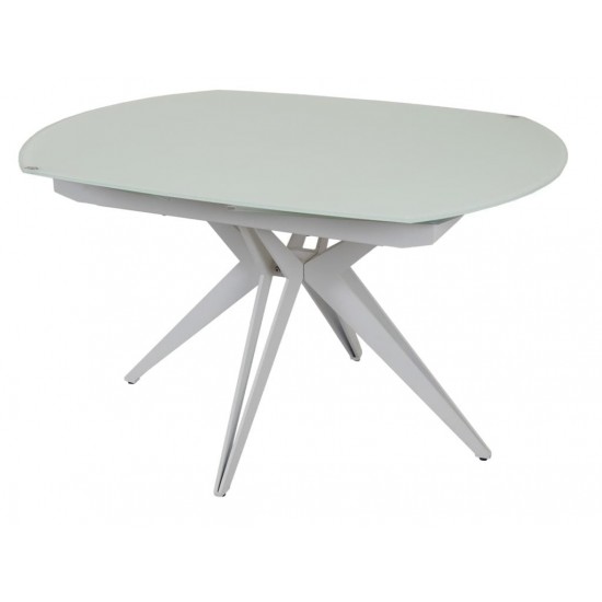Table HT93018 130-190x100 Glass White