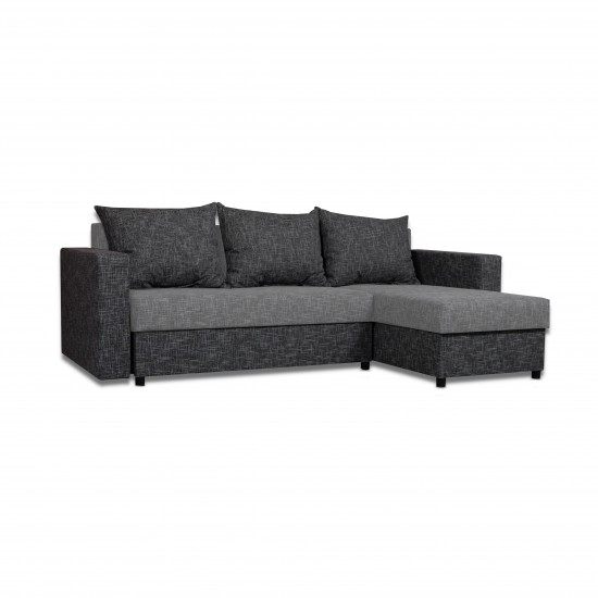 Corner Sofa Lugan Combination of light and dark gray