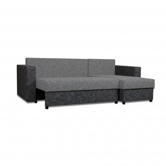 Corner Sofa Lugan Combination of light and dark gray