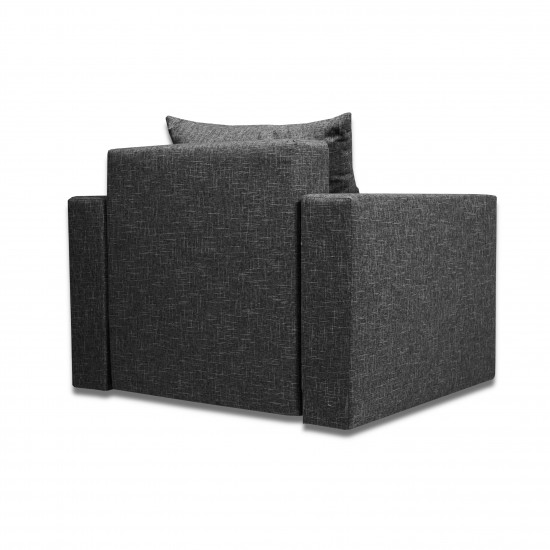 Kresls Lura Tumši pelēks