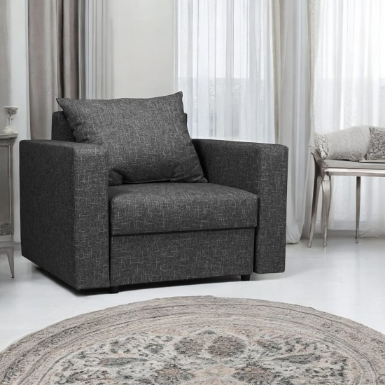 Kresls Lura Tumši pelēks