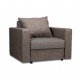 Armchair Lura Combination of light and dark beige