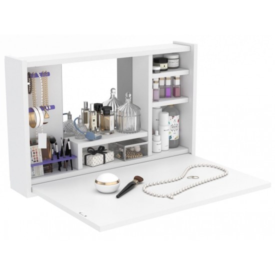 Saliekamais tualetes galdiņš LEETA Balts