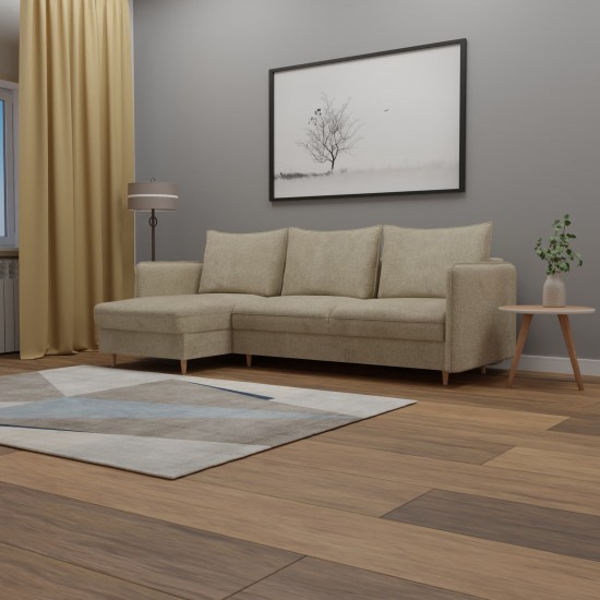 Stūra divāns Mika & Co Bēšs