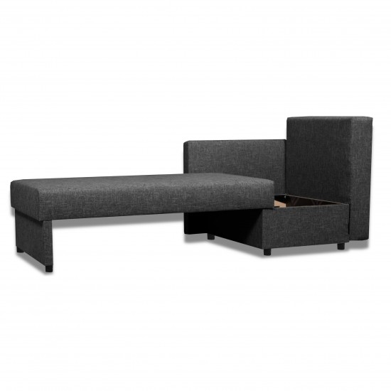 Bērnu Dīvāns–Gulta Mira Tumši pelēks