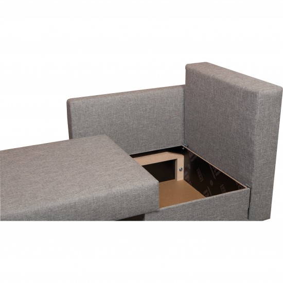 Bērnu Dīvāns–Gulta Mira Gaiši pelēka