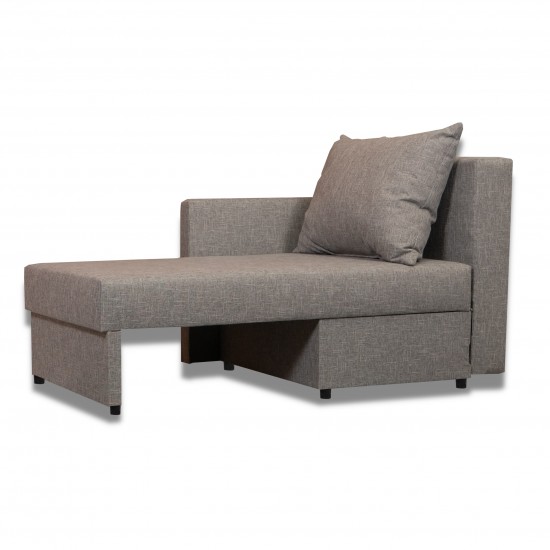 Bērnu Dīvāns–Gulta Mira Gaiši pelēka