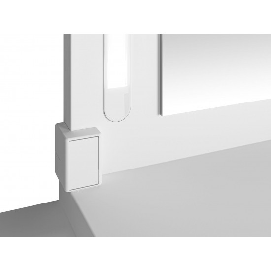 BIJOU 01 Alpine white - tualetes galdiņš