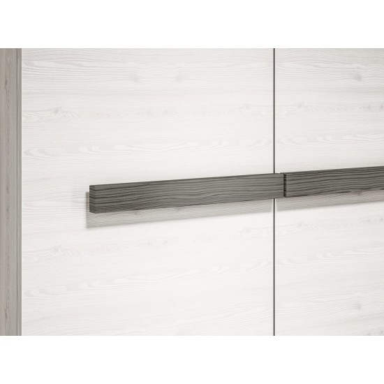 BLANCO 01 snow pine/MDF new gray - wardrobe