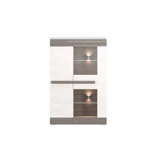 BLANCO 05-01 snow pine/MDF new gray - chest of drawers