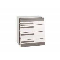 BLANCO 08 sniega priede/MDF jauna pelēka - kumode