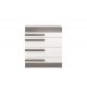 BLANCO 08 snow pine/MDF new gray - chest of drawers