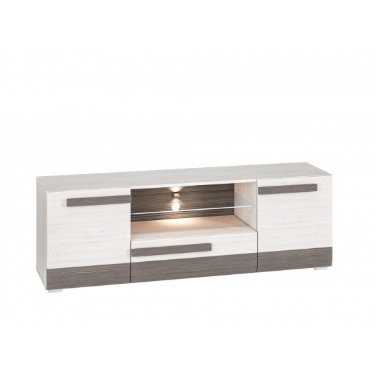 BLANCO 09-01 snow pine/MDF new gray - TV cabinet