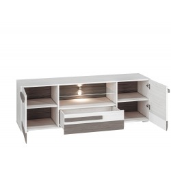 BLANCO 09-01 sniega priede/MDF jauns pelēks - TV skapis