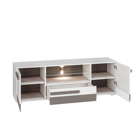 BLANCO 09-01 snow pine/MDF new gray - TV cabinet