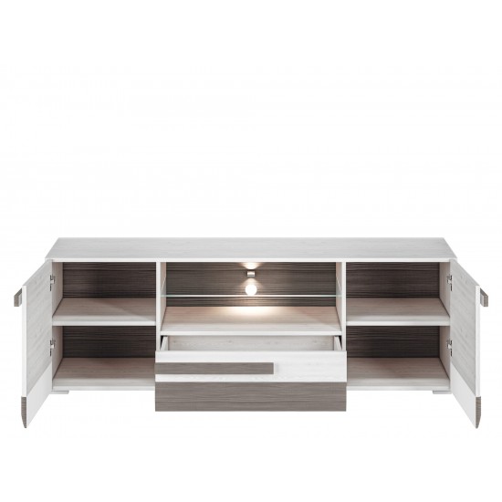 BLANCO 09-01 snow pine/MDF new gray - TV cabinet