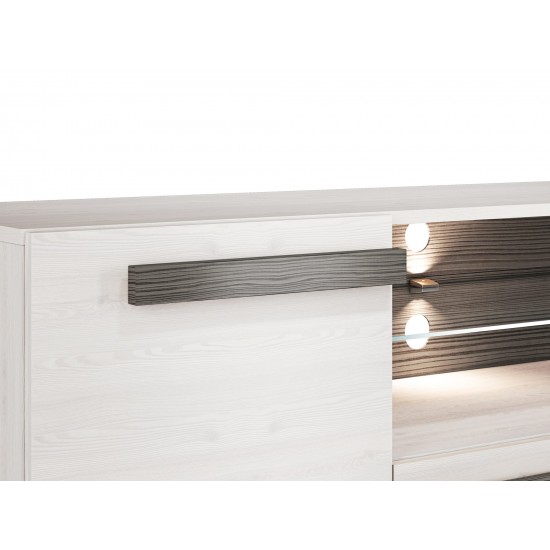 BLANCO 09-01 snow pine/MDF new gray - TV cabinet
