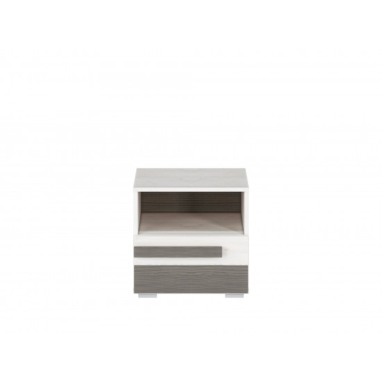 BLANCO 18 snow pine/MDF new gray - bedside table