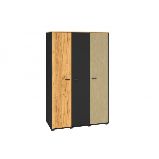 Colt 01 Gold craft oak/black-premium steel - 3D wardrobe
