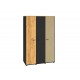 Colt 01 Gold craft oak/black-premium steel - 3D wardrobe