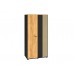 Colt 02 Gold craft oak/black - premium steel - 2D wardrobe
