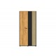 Colt 02 Gold craft oak/black - premium steel - 2D wardrobe