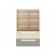Drop 07-01 fjord beech-white/gray platinum - chest of drawers