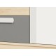 Drop 08-01 fjord beech-white/gray platinum - chest of drawers