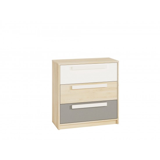 Drop 10-01 fjord beech/gray platinum - chest of drawers