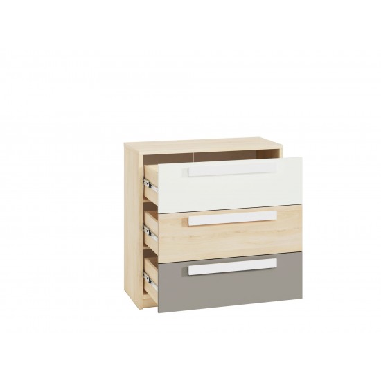 Drop 10-01 fjord beech/gray platinum - chest of drawers