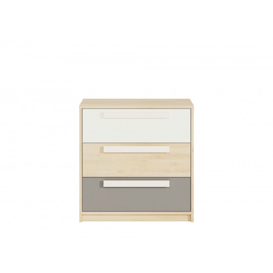 Drop 10-01 fjord beech/gray platinum - chest of drawers