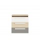 Drop 10-01 fjord beech/gray platinum - chest of drawers