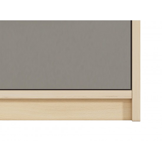 Drop 10-01 fjord beech/gray platinum - chest of drawers