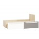 Drop 17-02 fjord beech-white/platinum gray - bed