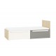 Drop 17-02 fjord beech-white/platinum gray - bed