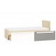 Drop 17-02 fjord beech-white/platinum gray - bed