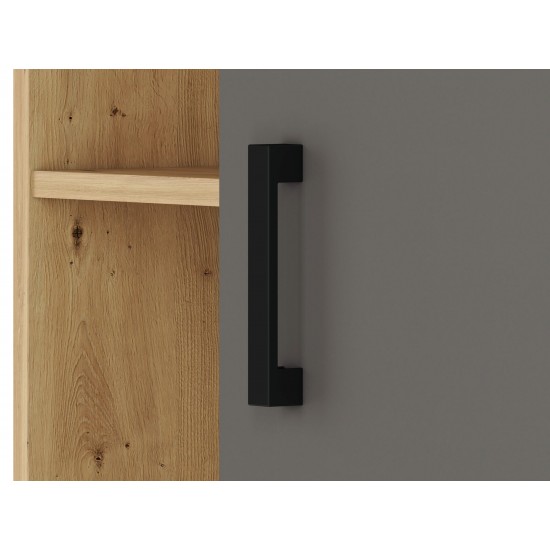 FINI 03 artisan oak body/white front/anthracite insert - shelf