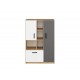 FINI 05 artisan oak body/white front/anthracite insert - shelf