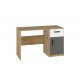 FINI 08 artisan oak body/white front/anthracite insert - desk